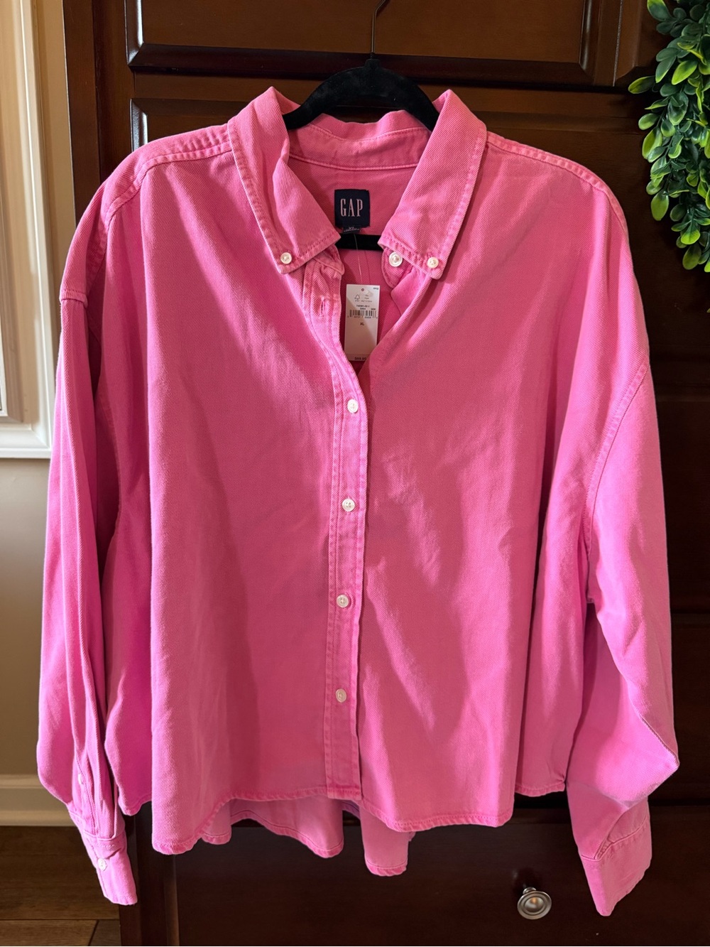 GAP Pink Button-Down Collared Shirt